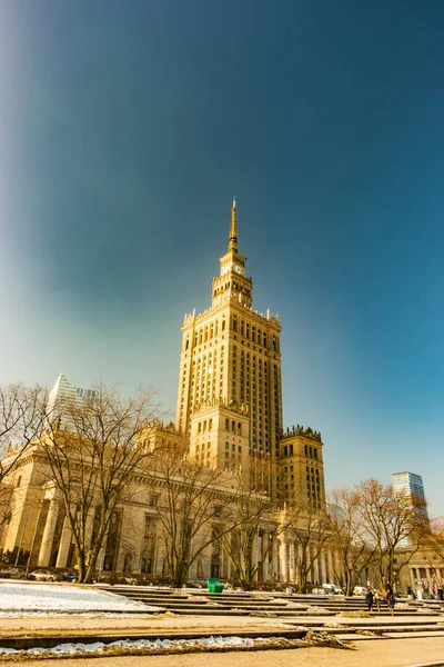 Palazzo della Cultura e della Scienza di Varsavia — Foto Stock