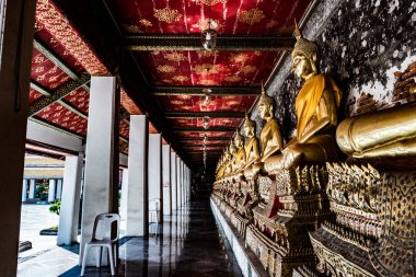 Buda heykeli. WAT Arun, Temple of Dawn olduğunu bir Budist tapınağı