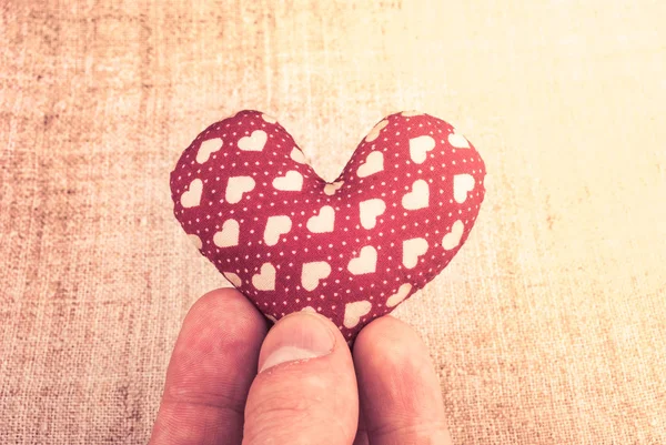 Heart on wood — Stock Photo, Image