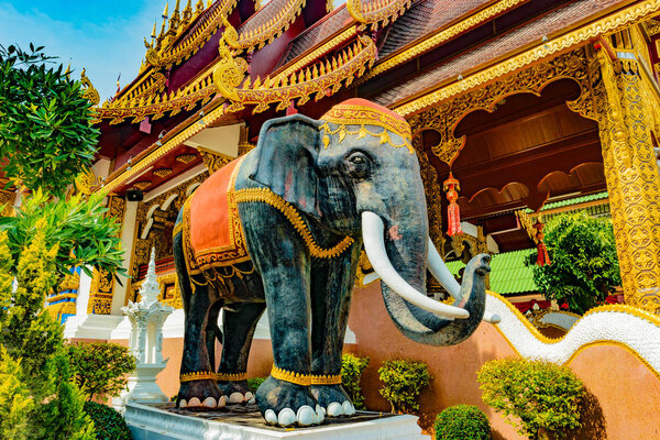 Buddhist temple Chiang Mai, Thailand