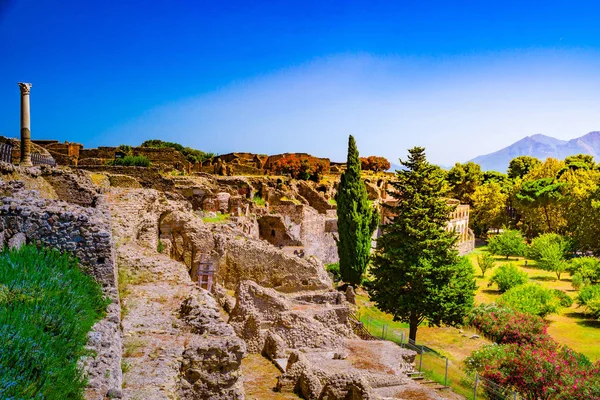 El famoso sitio antiguo de Pompeya, cerca de Nápoles . — Foto de Stock