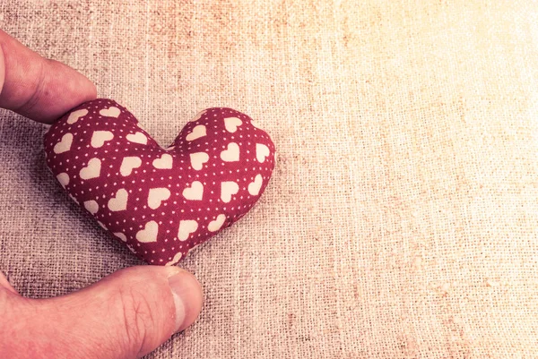 Heart on wood — Stock Photo, Image