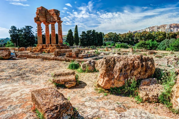 Agrigento op Sicilië. Tempel van Castor en Pollux — Stockfoto