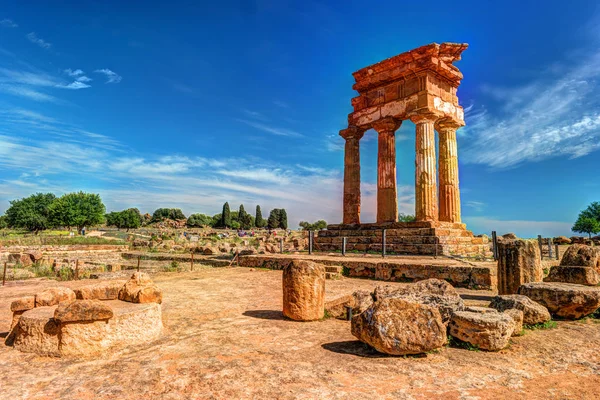 Agrigento, Sicilia. Templo de Castor y Pollux —  Fotos de Stock