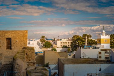 Hammamet, Tunus. Görüntü mimarisi eski Medine