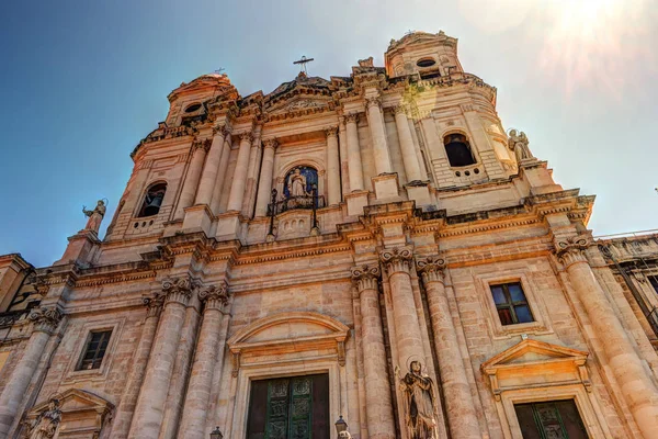 Igreja de São Francisco em Catania, Sicília — Fotografia de Stock