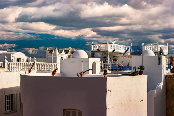 Hammamet, Tunísia. Imagem da arquitetura da velha medina — Fotografia de Stock