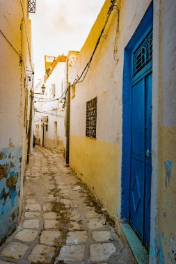 Medine Sousse, Tunus için sokakta.