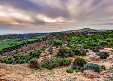 Agrigento, Sicilya. Tapınak Castor ve Pollux