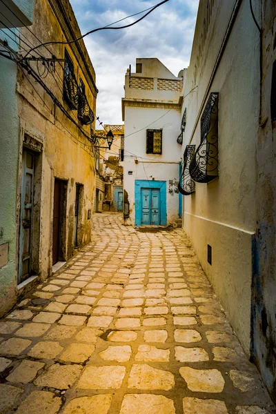 Calle en Medina en Sousse, Túnez . — Foto de Stock