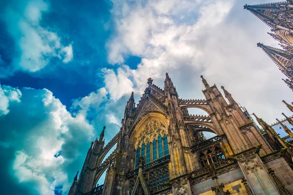 La cathédrale de Cologne. Patrimoine mondial - une cathédrale gothique catholique romaine à Cologne. — Photo