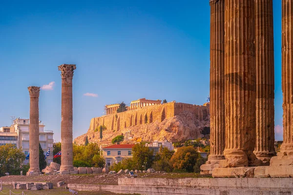 Antiguo Templo de Zeus Olímpico, Atenas, Grecia —  Fotos de Stock