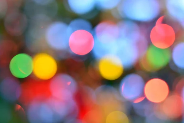 Abstrakcyjne Tło Nieostrych Lampek Świątecznych — Zdjęcie stockowe