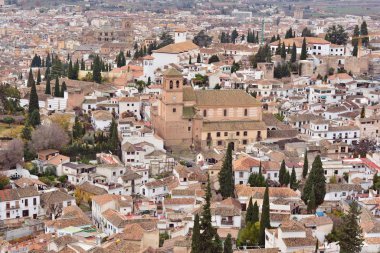 Sacromonte 'den Granada Albayzn manzarası