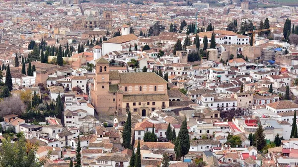 Vista Del Albayzn Granada Desde Sacromonte —  Fotos de Stock