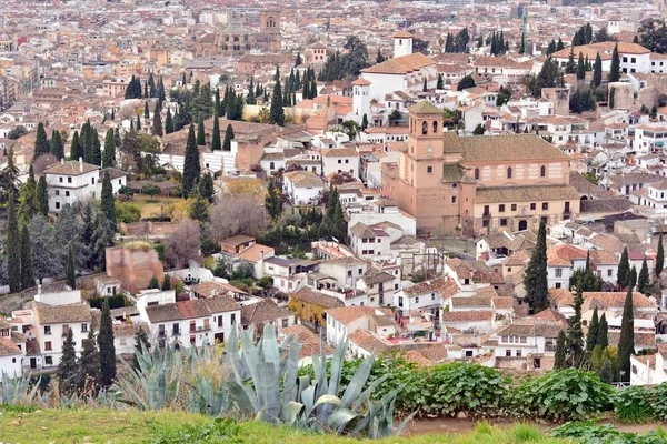 Vista Del Albayzn Granada Desde Sacromonte —  Fotos de Stock