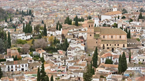 Vista Del Albayzn Granada Desde Sacromonte —  Fotos de Stock