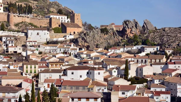 モクリンと城の町のビュー グラナダ県 スペイン — ストック写真