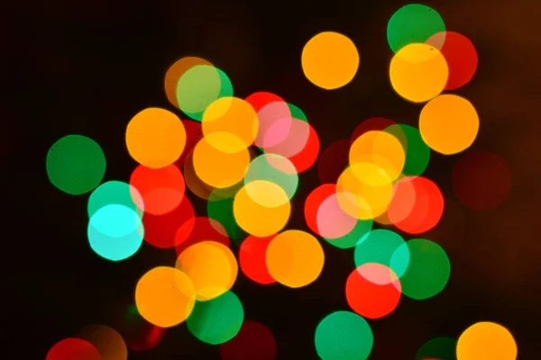 Abstract Circles Background Defocused Colored Lights — 스톡 사진