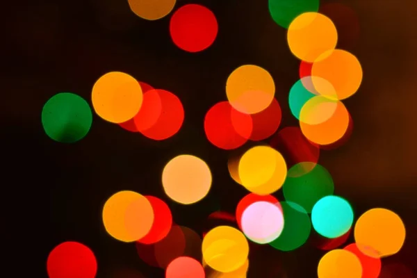 Abstract Circles Background Defocused Colored Lights — 스톡 사진