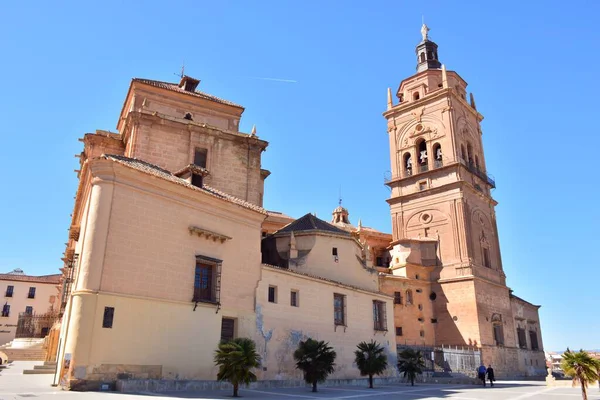 Uitzicht Kathedraal Van Guadix Granada Spanje — Stockfoto