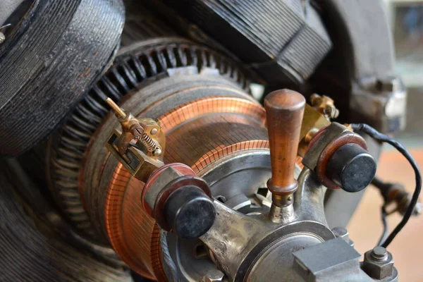 Detail Dynamo Electric Generator Old — Stock Photo, Image