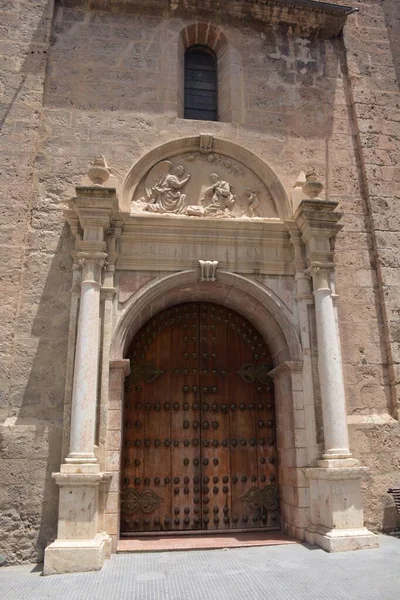 Dörren Till Kyrkan Inkarnationen Loja Granada Spanien — Stockfoto