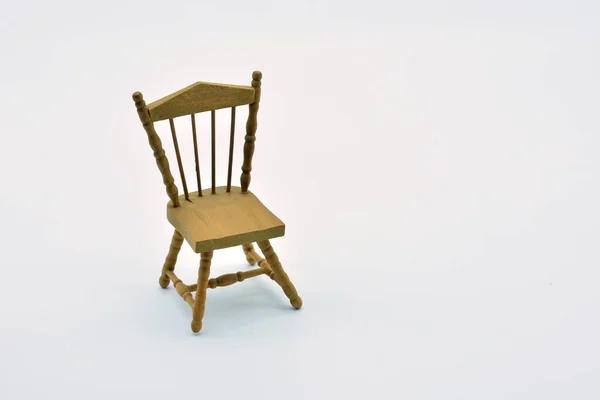 Wooden Chair Isolated White Background — Stock Photo, Image