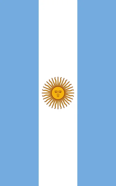 Флаг Аргентины по вертикали — стоковое фото