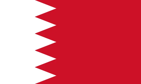 Bandiera del Bahrain Orizzontale — Foto Stock