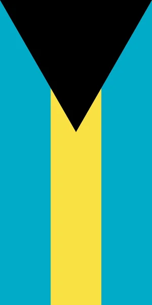 Flag of the Bahamas Vertical — Stock Photo, Image