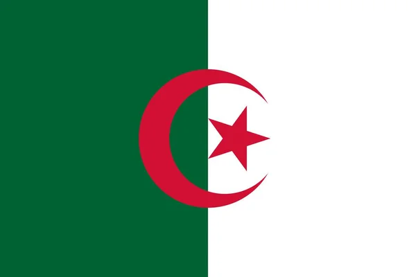 Flag of Algeria Horizontal — Stock Photo, Image