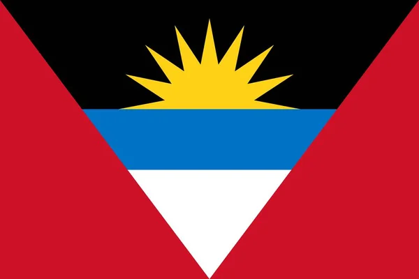 Bandeira de Antígua e Barbuda — Fotografia de Stock