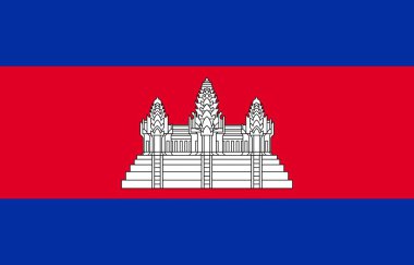 Kamboçya bayrağı