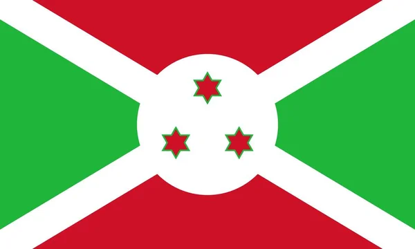 Bandeira de Burundi — Fotografia de Stock