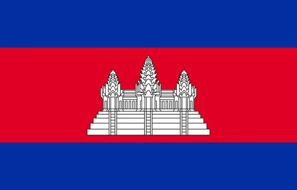Флаг Камбоджи — стоковое фото
