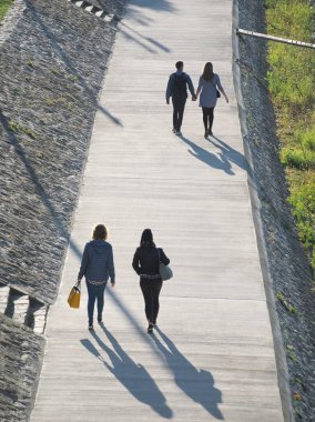 Macaristan, Gyor 'daki Riverside Gezinti Alanı