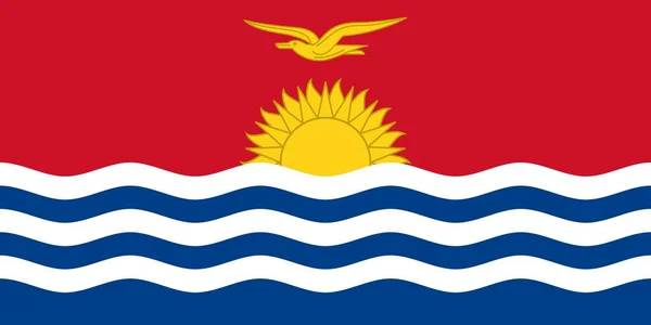 Flaga kiribati — Zdjęcie stockowe