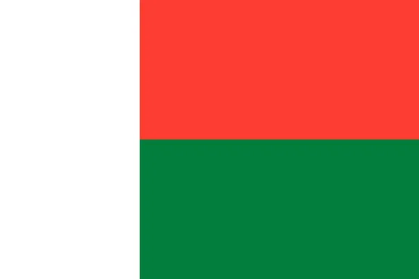 Flag of Madagascar — Stock Photo, Image