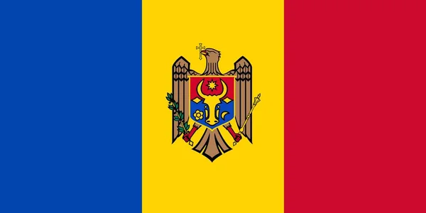 Flagga Moldavien — Stockfoto