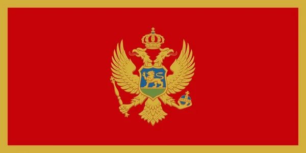 Bandera de montenegro — Foto de Stock