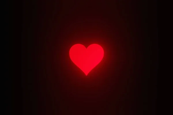 Ett rött hjärta — Stockfoto