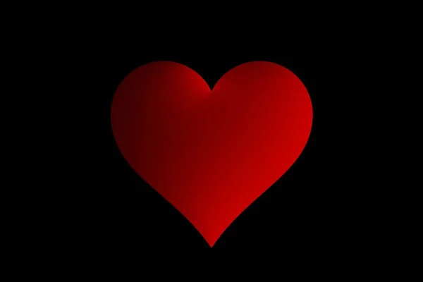 Ein rotes Herz — Stockfoto