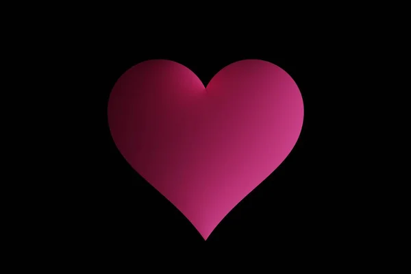 Een roze hart — Stockfoto