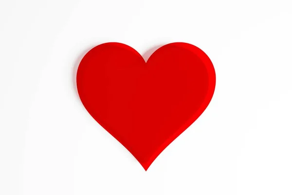 Um coração vermelho — Fotografia de Stock