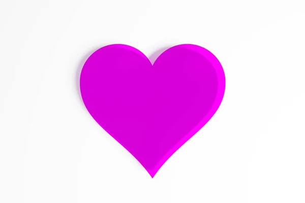 Ein lila Herz — Stockfoto