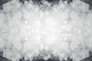 Bokeh ışık ve siyah ve beyaz düşük Poli tran çift pozlama