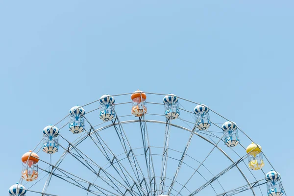 Feche Roda Gigante Céu Azul Viagens Liberdade Conceito Estilo Vida — Fotografia de Stock