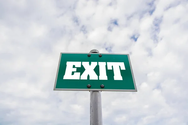 Exit jel az égen — Stock Fotó
