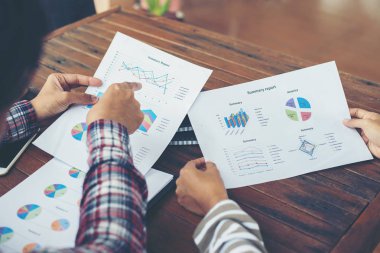 İş planlaması iş grafik ekip çalışması kavramı ile